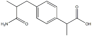 (-)-Ibuprofenamide Structure