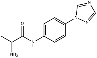 2-amino-N-[4-(1H-1,2,4-triazol-1-yl)phenyl]propanamide Structure