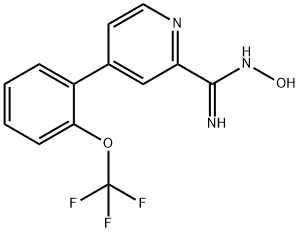 N-Hydroxy-4-(2-trifluoromethoxyphenyl)-pyridine-2-carboxamidine Structure