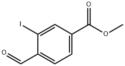 Benzoic acid, 4-formyl-3-iodo-, methyl ester Structure