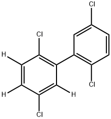 2,2',5,5'-Tetrachlorobiphenyl-3,4,6-d3	 Structure