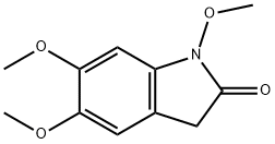 2H-Indol-2-one, 1,3-dihydro-1,5,6-trimethoxy- 구조식 이미지