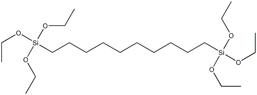 3,16-Dioxa-4,15-disilaoctadecane, 4,4,15,15-tetraethoxy- Structure