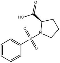 (2R)-1-(benzenesulfonyl)pyrrolidine-2-carboxylic acid Structure