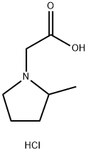 2-(2-methylpyrrolidin-1-yl)acetic acid hydrochloride Structure