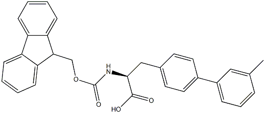 Fmoc-4-(3-methylphenyl)-L-phenylalanine Structure