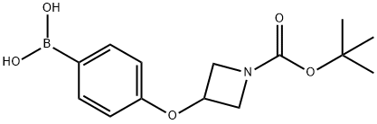 4-(1-(tert-butoxycarbonyl)azetidin-3-yloxy)phenylboronic acid Structure