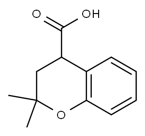 2,2-dimethylchromane-4-carboxylic acid Structure