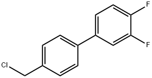 1,1'-Biphenyl, 4'-(chloromethyl)-3,4-difluoro- Structure