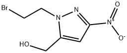 (1-(2-Bromoethyl)-3-nitro-1H-pyrazol-5-yl)methanol Structure