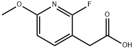 3-Pyridineacetic acid, 2-fluoro-6-methoxy- Structure