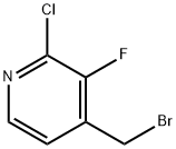 4-Bromomethyl-2-chloro-3-fluoro-pyridine 구조식 이미지
