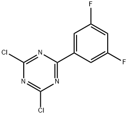 2,4-Dichloro-6-(3,5-difluorophenyl)-1,3,5-triazine Structure