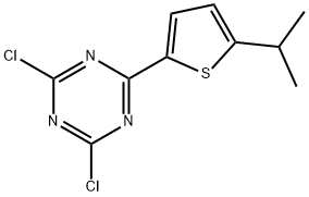 2,4-Dichloro-6-(5-iso-propyl-2-thienyl)-1,3,5-triazine Structure