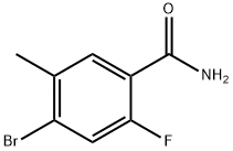 4-Bromo-2-fluoro-5-methylbenzamide Structure