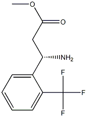 METHYL (3S)-3-AMINO-3-[2-(TRIFLUOROMETHYL)PHENYL]PROPANOATE Structure