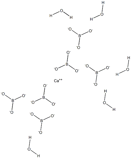 calcium hexaborate pentahydrate Structure