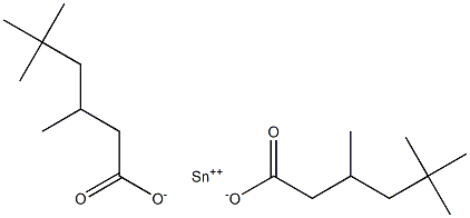 tin(2+) bis(3,5,5-trimethylhexanoate) Structure