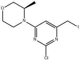 (R)-4-(2-chloro-6-(iodomethyl)pyrimidin-4-yl)-3-methylmorpholine Structure