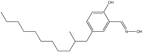 2-[(1Z)-(hydroxyimino)methyl]-4-(2-methylundecyl)phenol Structure