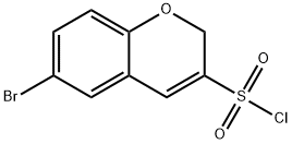 6-bromo-2H-chromene-3-sulfonyl chloride Structure