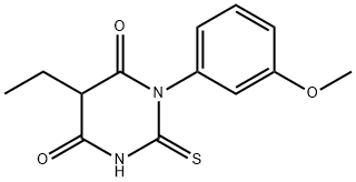 5-ethyl-6-hydroxy-3-(3-methoxyphenyl)-2-sulfanyl-3,4-dihydropyrimidin-4-one Structure