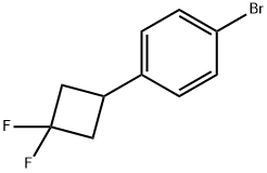 1-Bromo-4-(3,3-difluorocyclobutyl)benzene 구조식 이미지