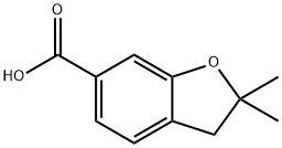 2,2-dimethyl-2,3-dihydro-1-benzofuran-6-carboxylic acid Structure