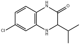 6-chloro-3-(propan-2-yl)-1,2,3,4-tetrahydroquinoxalin-2-one 구조식 이미지