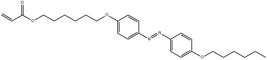 6-[4-(4-hexyloxyphenylazo)phenoxy]hexyl acrylate Structure