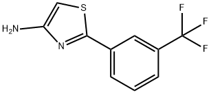 4-Amino-2-(3-trifluoromethylphenyl)thiazole 구조식 이미지