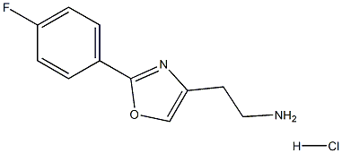 2-[2-(4-fluorophenyl)-1,3-oxazol-4-yl]ethan-1-amine hydrochloride Structure