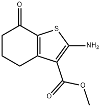 methyl 2-amino-7-oxo-4,5,6,7-tetrahydro-1-benzothiophene-3-carboxylate Structure