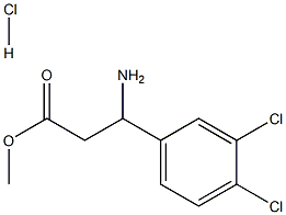 METHYL 3-AMINO-3-(3,4-DICHLOROPHENYL)PROPANOATE HYDROCHLORIDE Structure