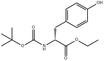 ethyl (2R)-3-(4-hydroxyphenyl)-2-[(2-methylpropan-2-yl)oxycarbonylamino]propanoate Structure