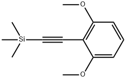 (2-(2,6-dimethoxyphenyl)ethynyl)trimethylsilane 구조식 이미지