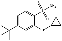 Benzenesulfonamide, 2-(cyclopropyloxy)-4-(1,1-dimethylethyl)- Structure