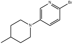 2-Bromo-5-(4-methylpiperidin-1-yl)pyridine Structure