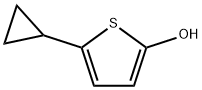 2-Hydroxy-5-(cyclopropyl)thiophene 구조식 이미지