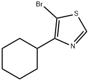 5-Bromo-4-(cyclohexyl)thiazole Structure