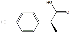 (S)-2-(4-Hydroxyphenyl)propanoic Acid 구조식 이미지