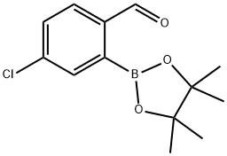 5-Chloro-2-formylphenylboronic acid,pinacol ester Structure