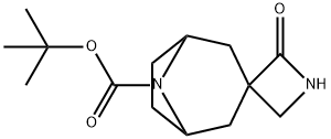 tert-Butyl 2-oxo-8'-azaspiro[azetidine-3,3'-bicyclo[3.2.1]octane]-8'-carboxylate 구조식 이미지