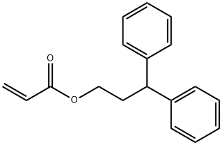 2-Propenoic acid, 3,3-diphenylpropyl ester 구조식 이미지