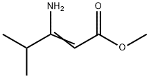 3-Amino-4-methylpent-2-enoic acid methyl ester Structure