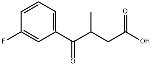 4-(3-fluorophenyl)-3-methyl-4-oxobutanoic acid 구조식 이미지