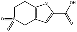 5,5-dioxo-4H,6H,7H-5lambda6-thieno[3,2-c]thiopyran-2-carboxylic acid Structure