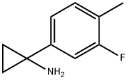 1-(3-FLUORO-4-METHYLPHENYL)CYCLOPROPAN-1-AMINE Structure