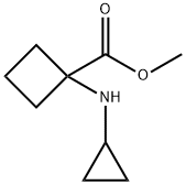 methyl 1-(cyclopropylamino)cyclobutane-1-carboxylate 구조식 이미지