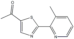 1-[2-(3-methylpyridin-2-yl)-1,3-thiazol-5-yl]ethan-1-one Structure